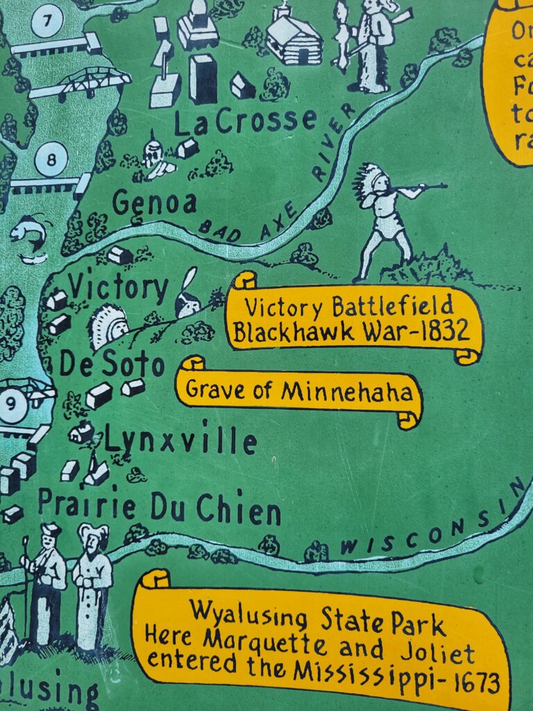 photo of map of southwest wisconsin