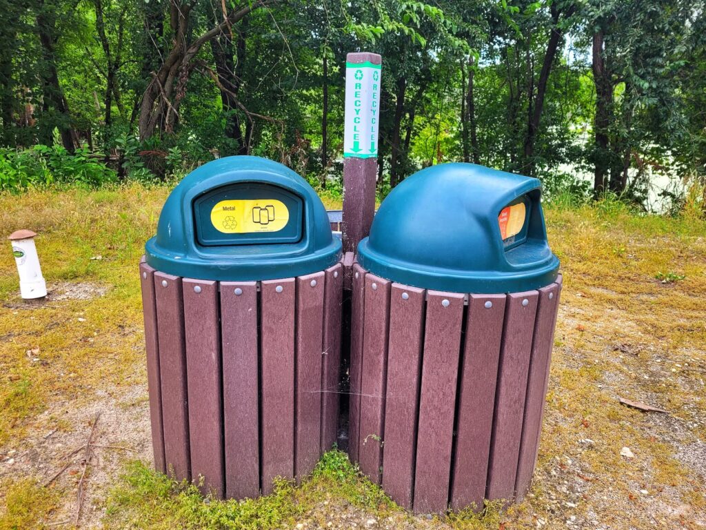 photo of Blackhawk Park campground recycling