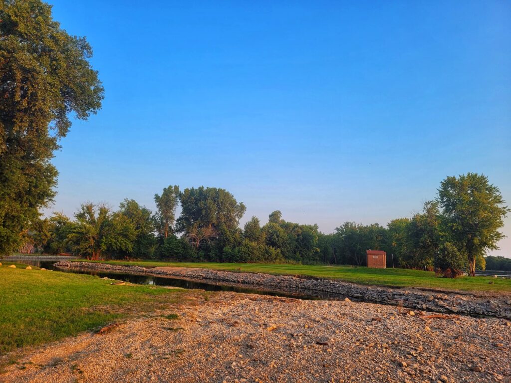 photo of washed out road