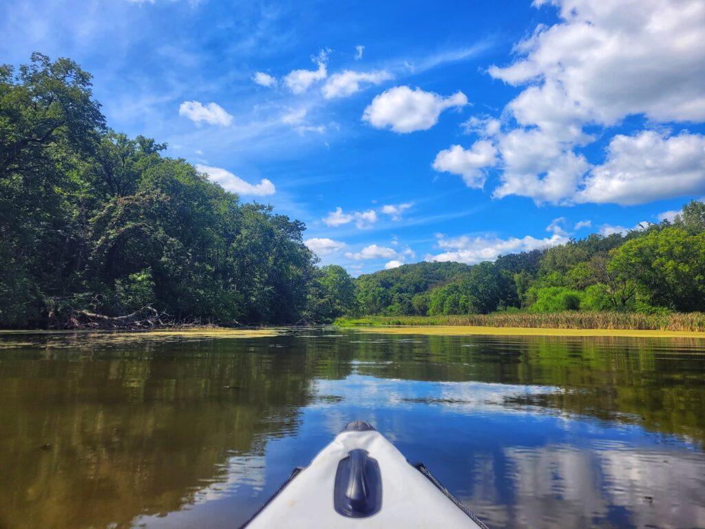 photo of kayaking blackhawk lake