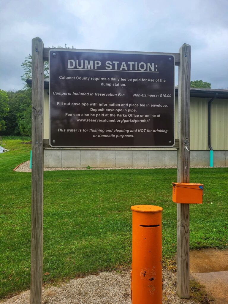 photo of dump station fees