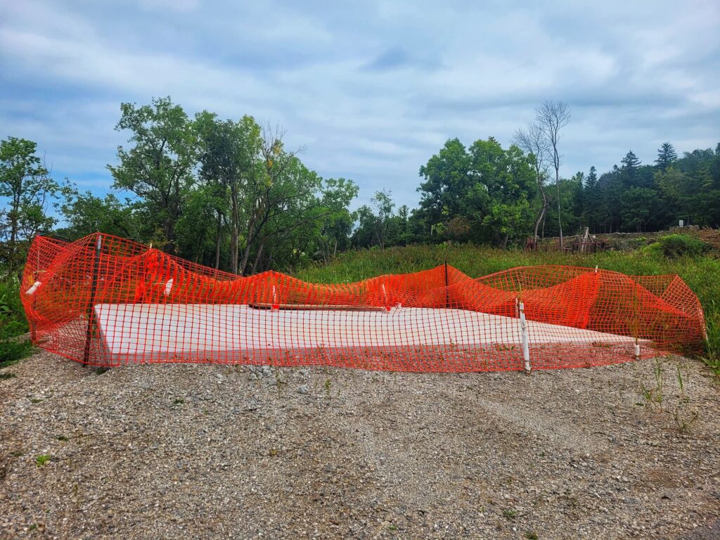 photo of construction at calumet county park