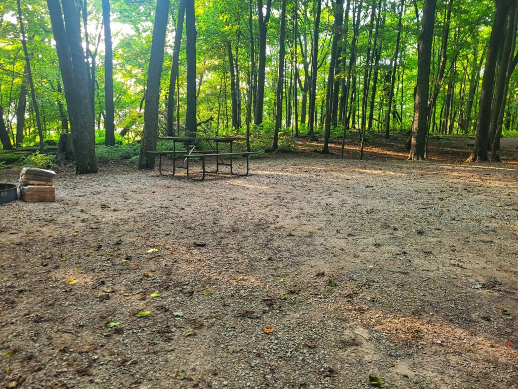 photo of calumet county park campsite