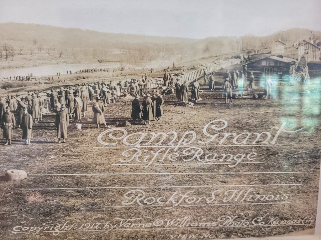 old photo of camp grant rifle range