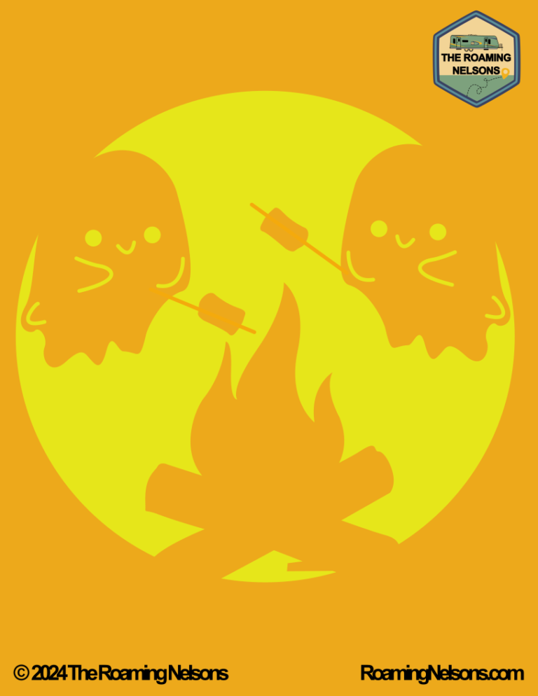 5 Free Downloadable Camping &amp; RV Themed Pumpkin Carving Stencils