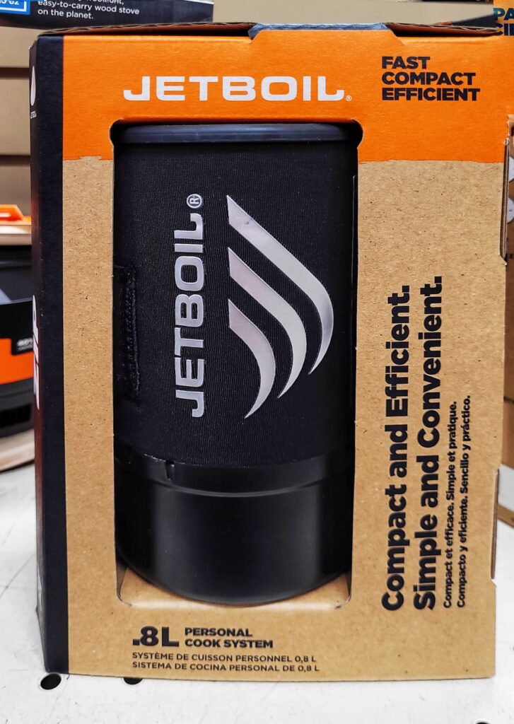 photo of jetboil backpacking stove