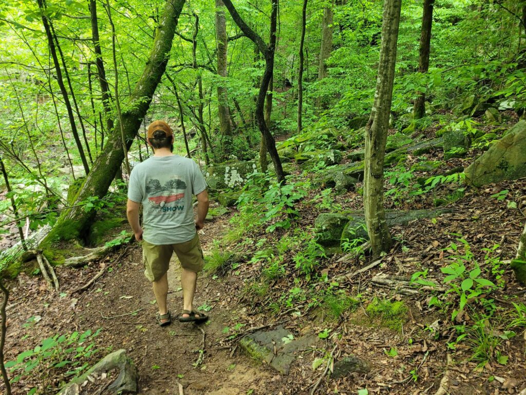 photo of josh on ghost dance canyon trail