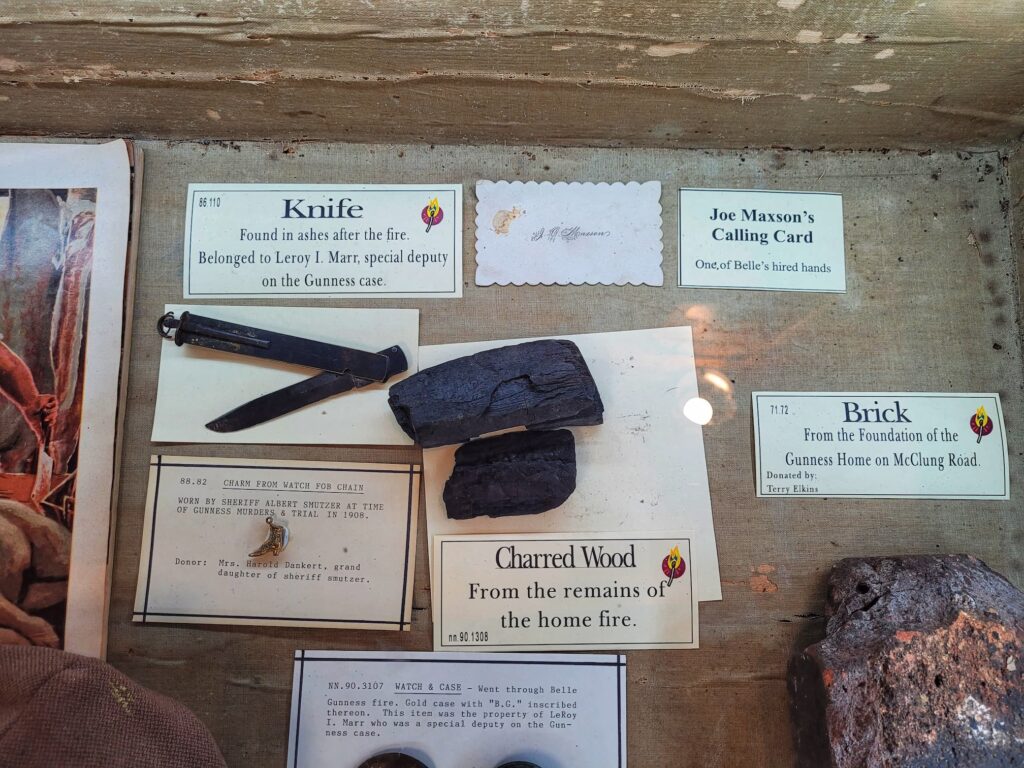 photo of artifacts from gunness farm fire