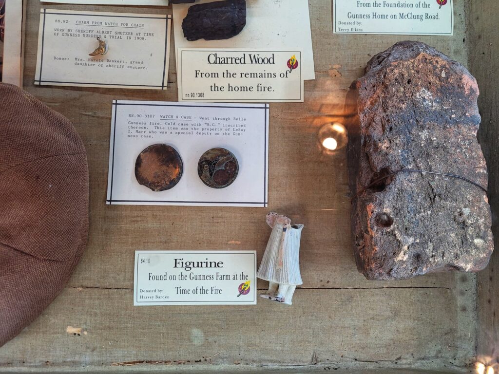 photo of artifacts from gunness farm