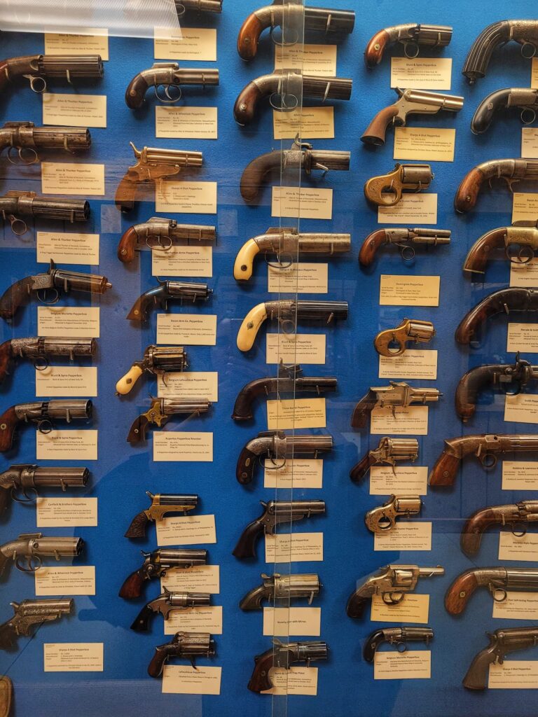 photo of guns from jones weapon collection