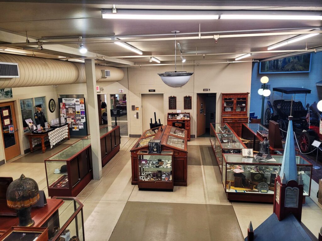 photo of main floor at la porte county historical society museum