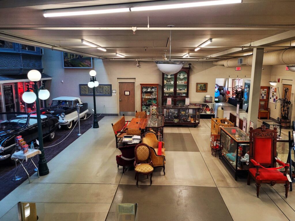 photo of main floor at la porte county historical society museum