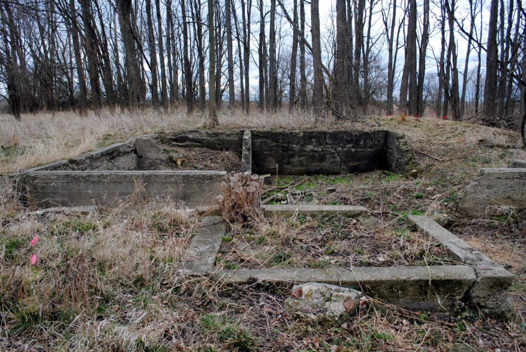 photo of foundations from historic farmstead