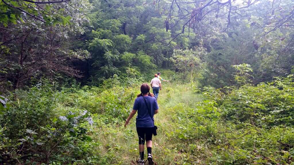 photo of us hiking lost mound unit