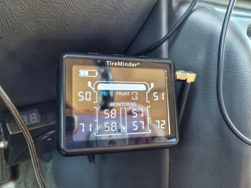 photo of tireminder monitor