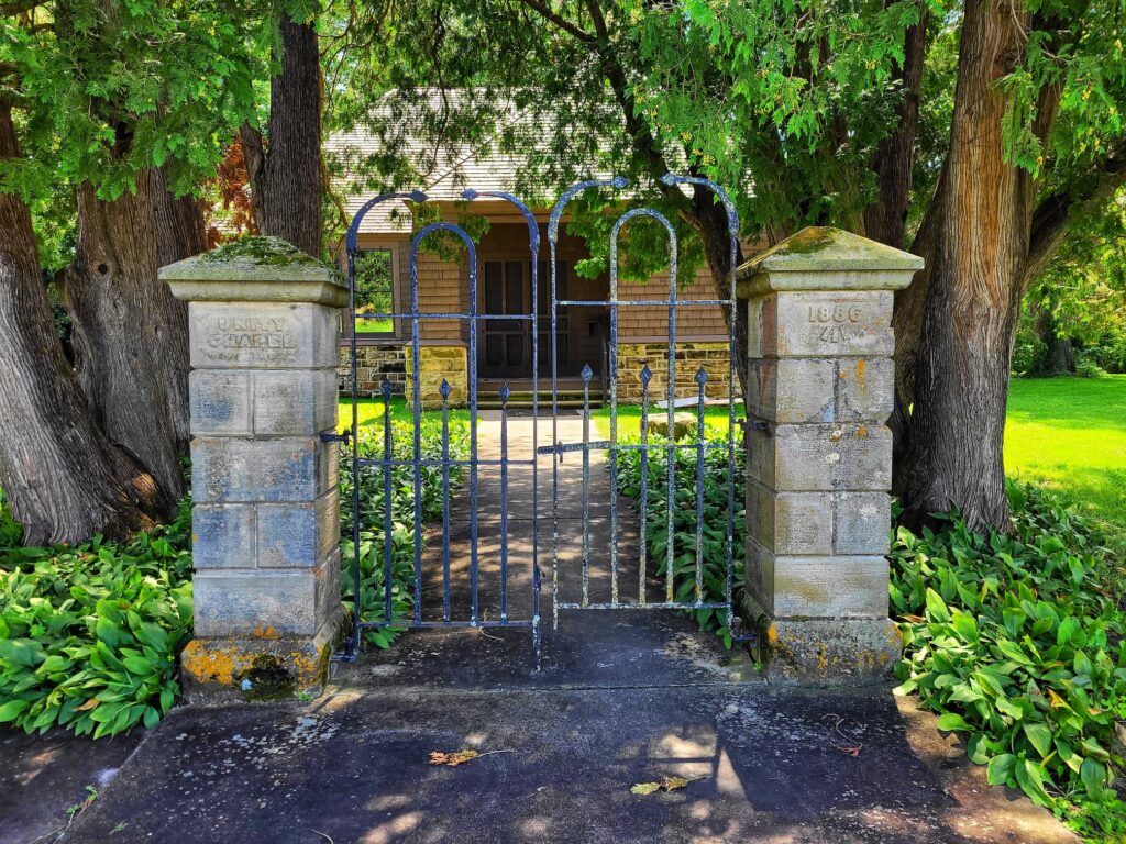 photo of unity chapel gate