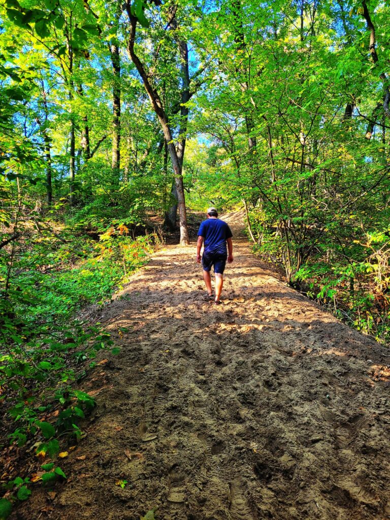 photo of josh hiking sand dune