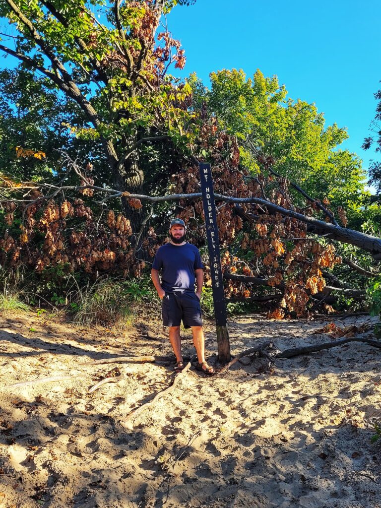 photo of josh on mt holden