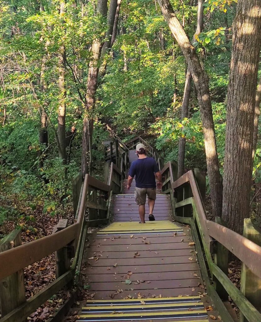 photo of josh hiking dune succession trail