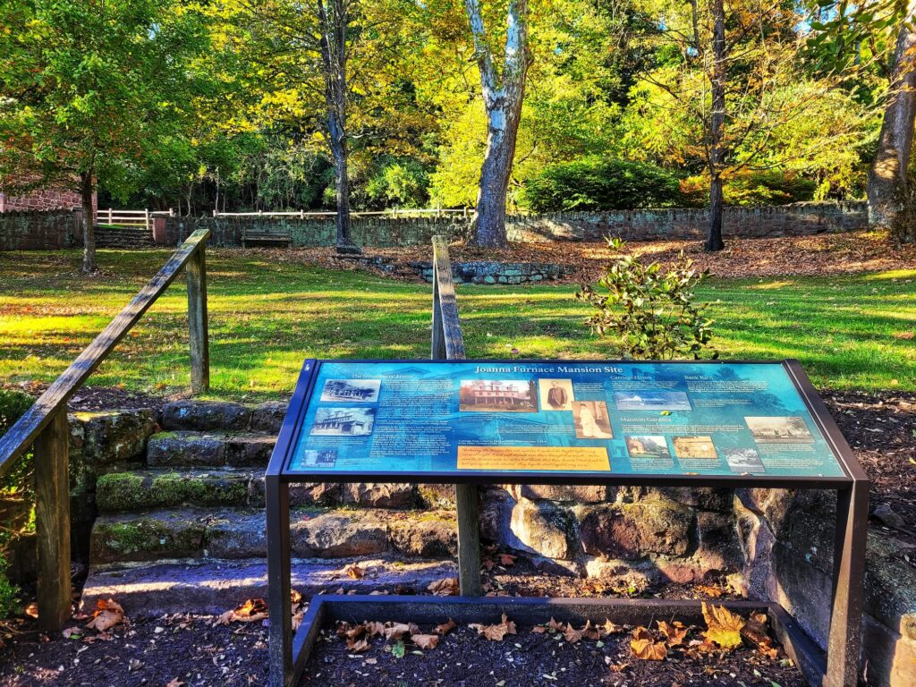 photo of joanna furnace complex sign