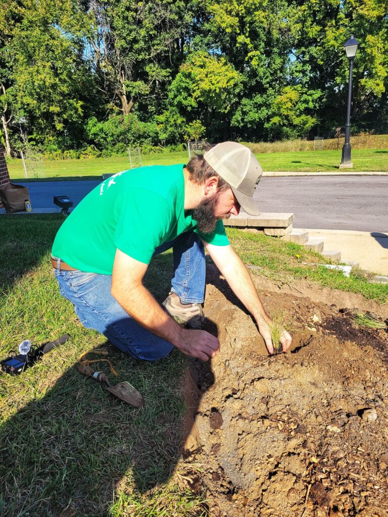 photo of josh planting