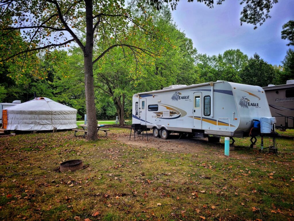 photo of campsite at sand creek campground