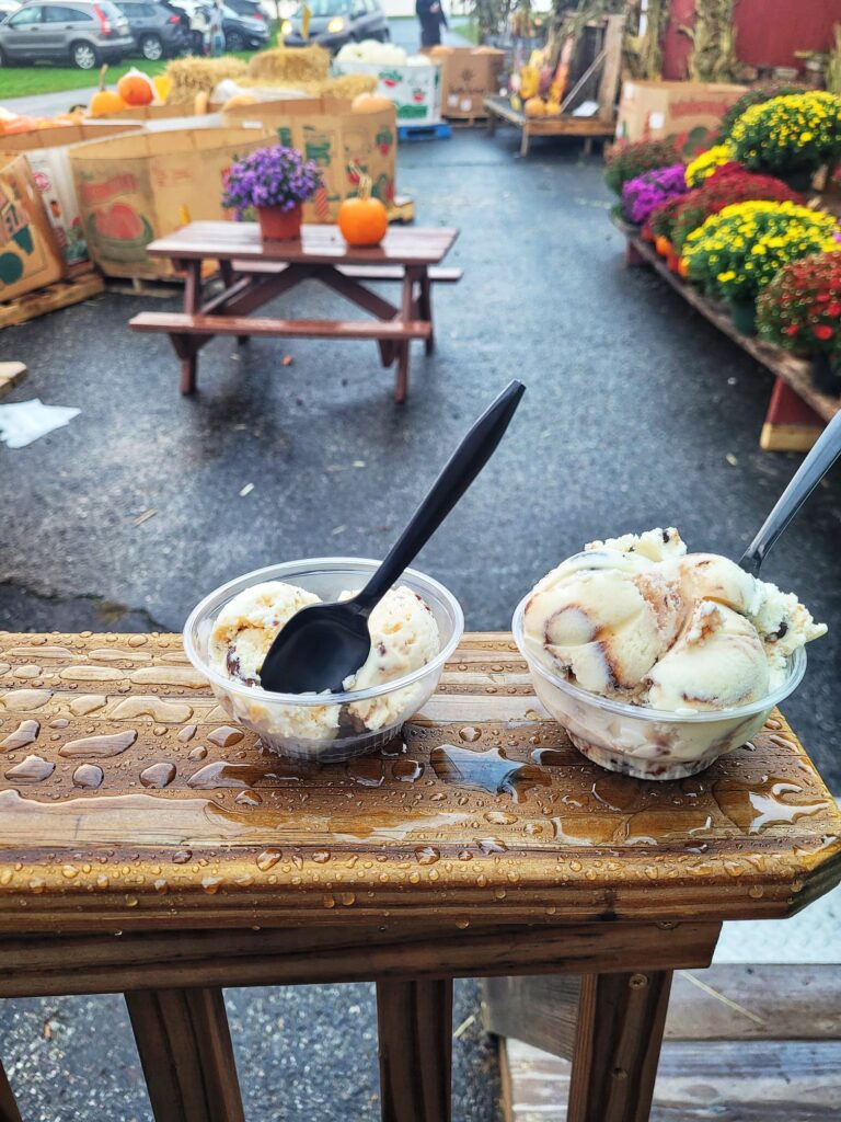 photo of  ice cream at weaver's orchard