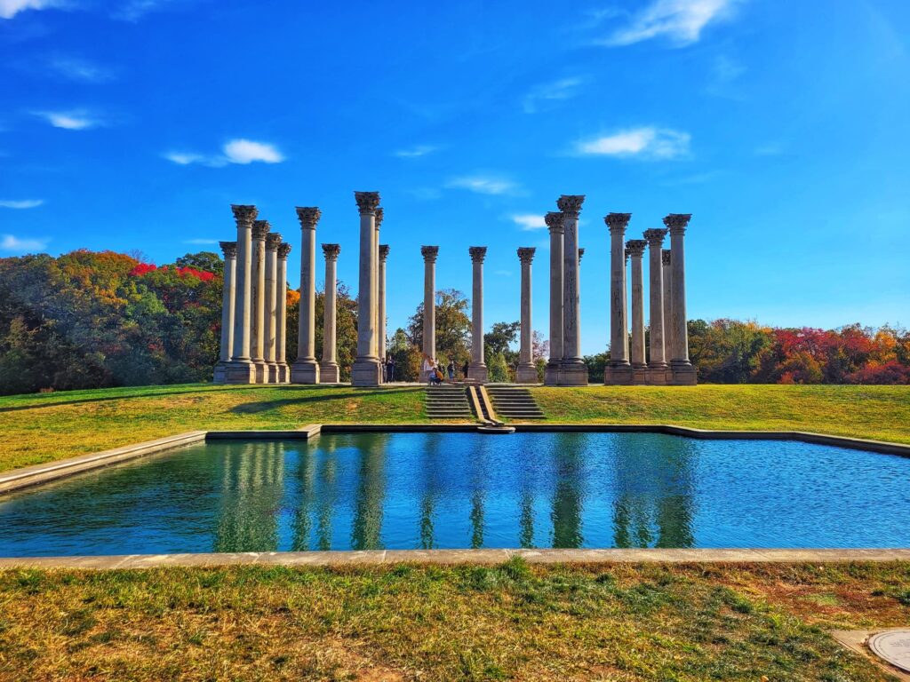 photo of capitol columns at us national arboretum