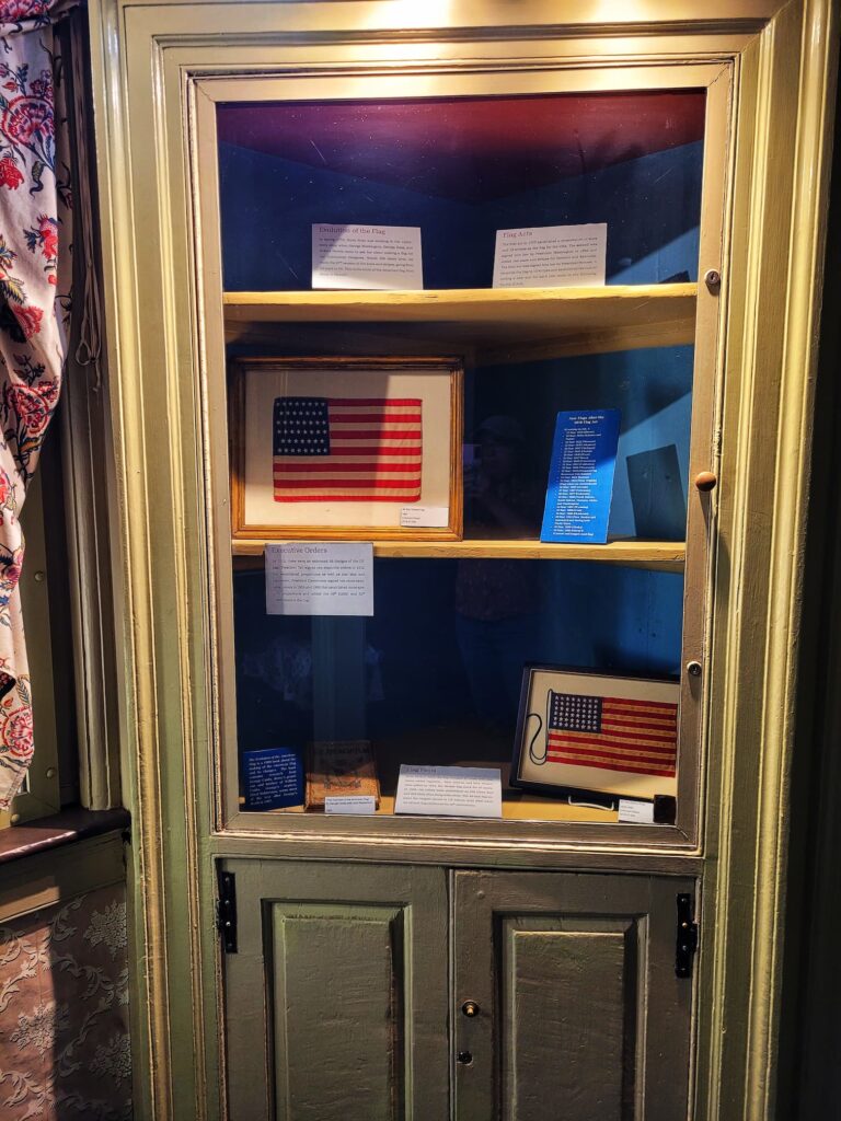 photo of betsy ross house cabinet