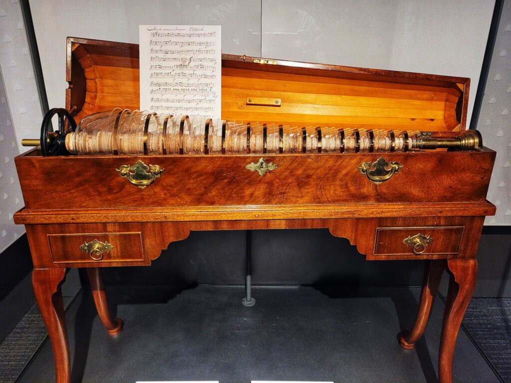 photo of instrument from ben franklin museum