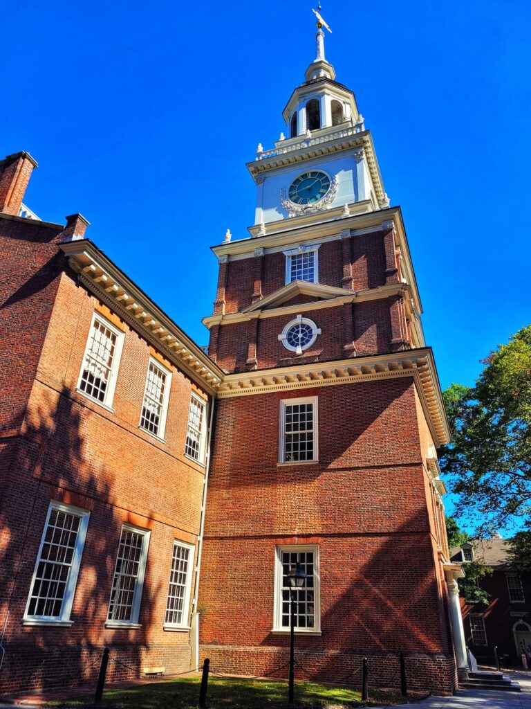 photo of independence hall belltower