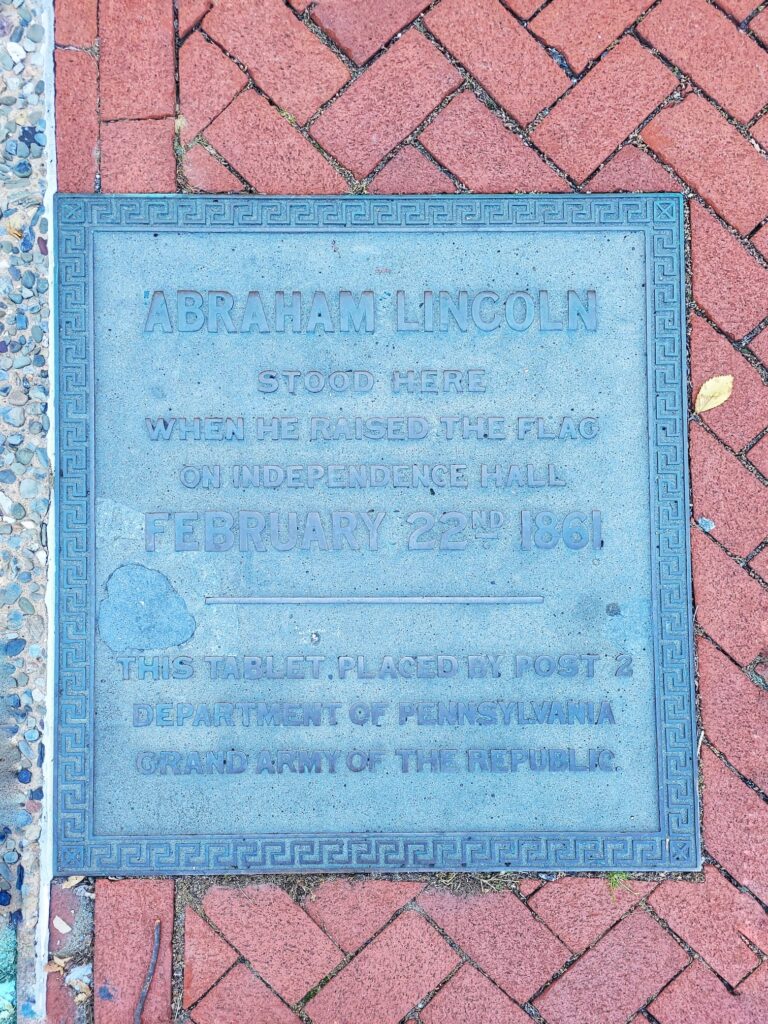 photo of sign about abraham lincoln