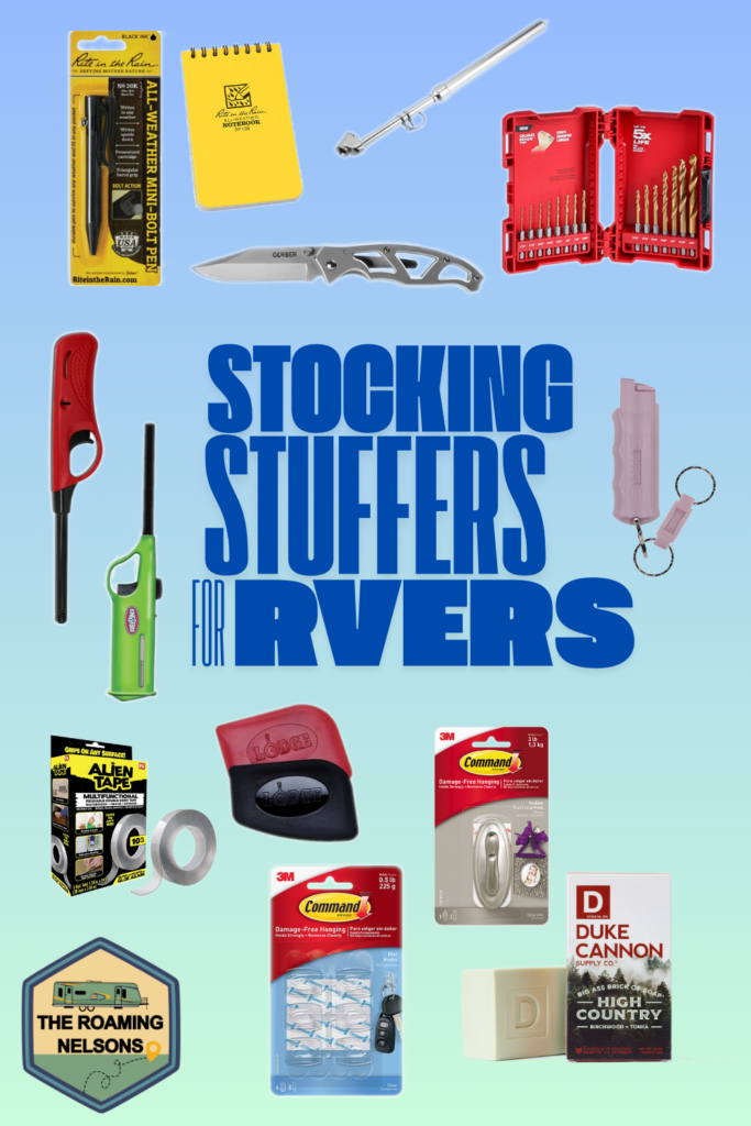 image showing gift ideas for stocking stuffers for rvers