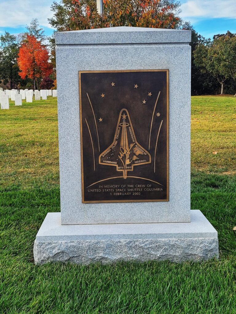 photo of space shuttle columbia memorial