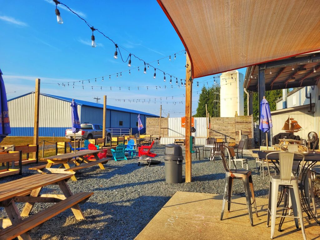 photo of mispillion river brewing patio