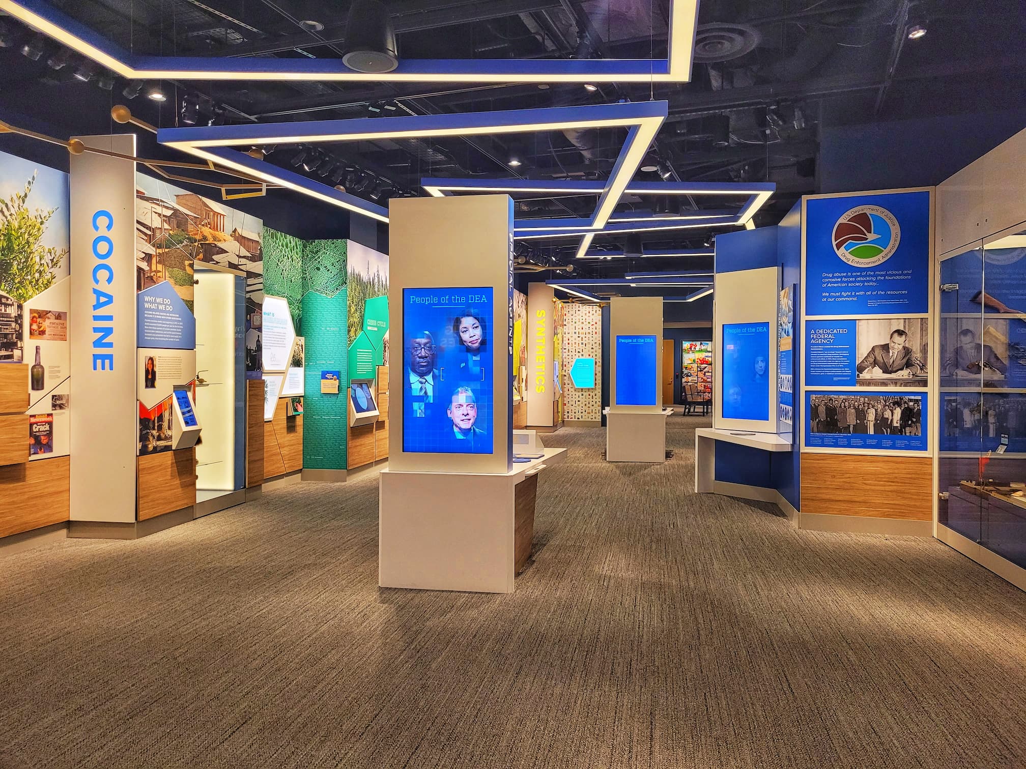 photo of exhibits at the dea museum
