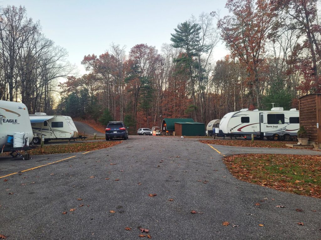 photo of campground at explore park