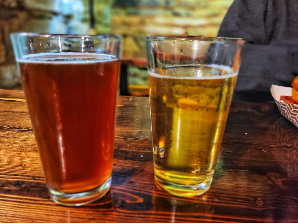 photo of twin creeks brewpub beers