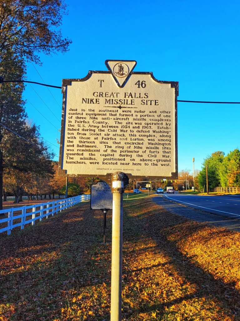 photo of great falls nike missile historic marker