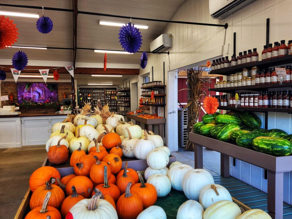 photo of inside the farmers market mount royal nj