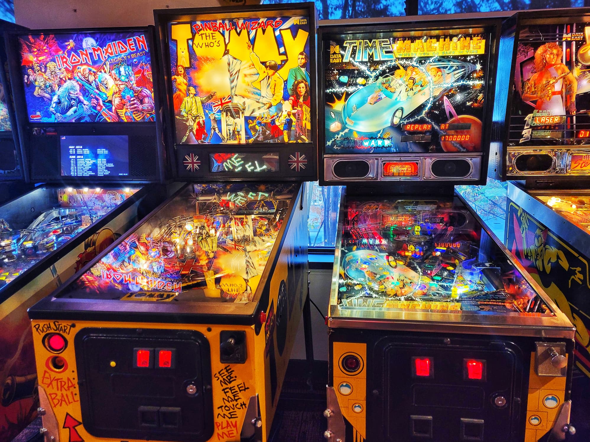 photo of pinball machines