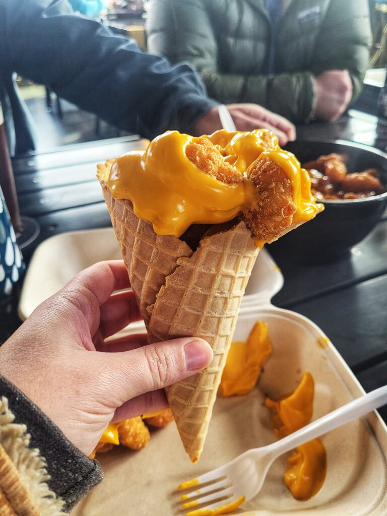 photo of chicken cone