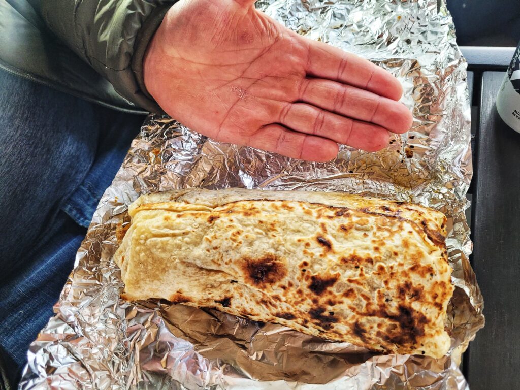 photo of giant lamb wrap