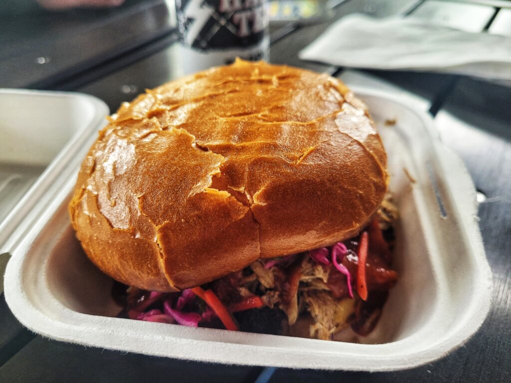 photo of pulled pork sandwich