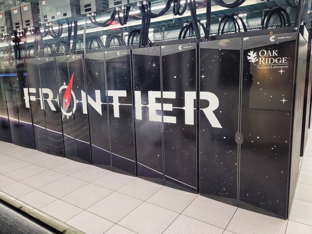 photo of frontier supercomputer