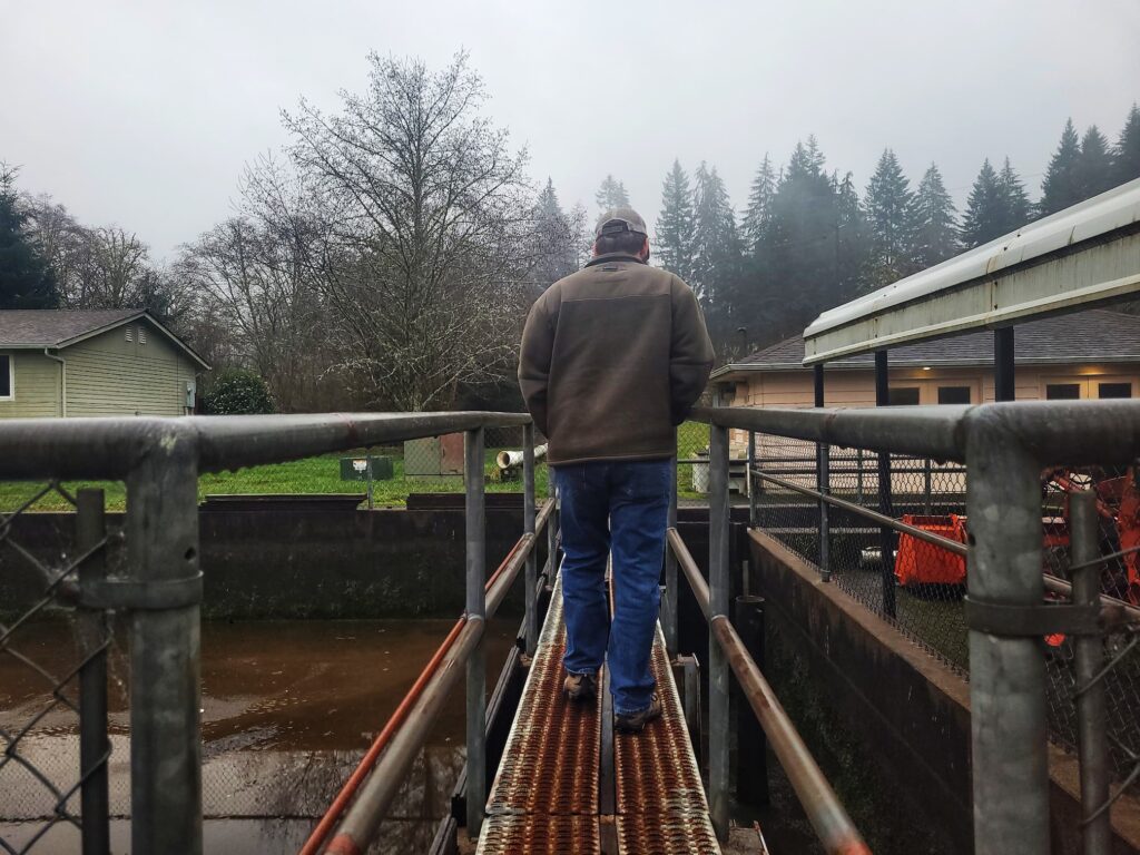 photo of josh at salmon river hatchery