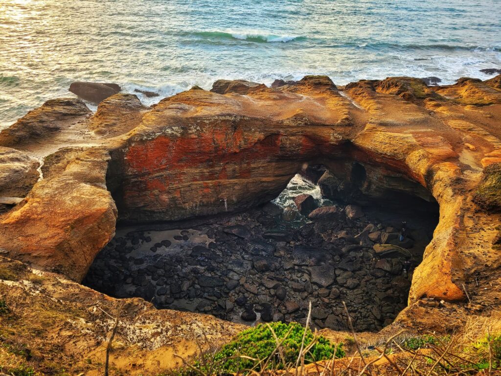 photo of devil's punchbowl from above