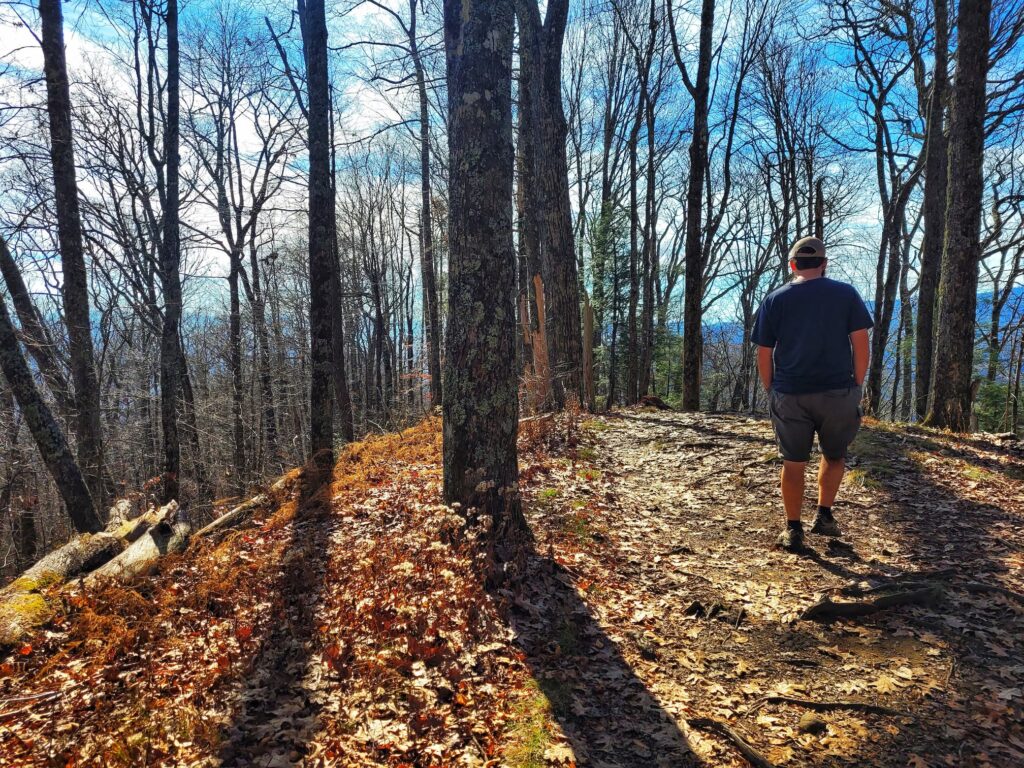 photo of josh walking at great smokey mountains national park