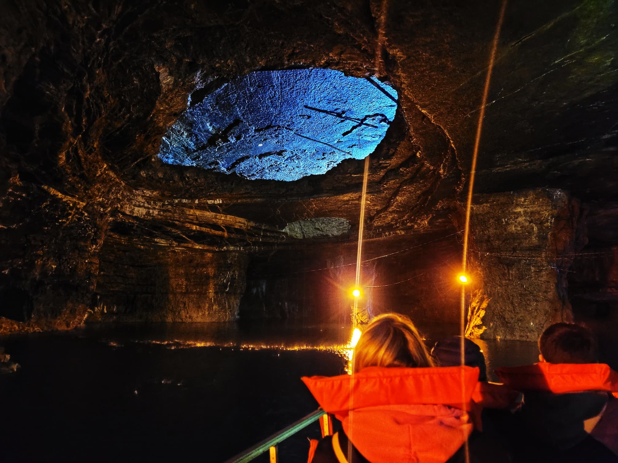 photo of bonne terre mine boat ride