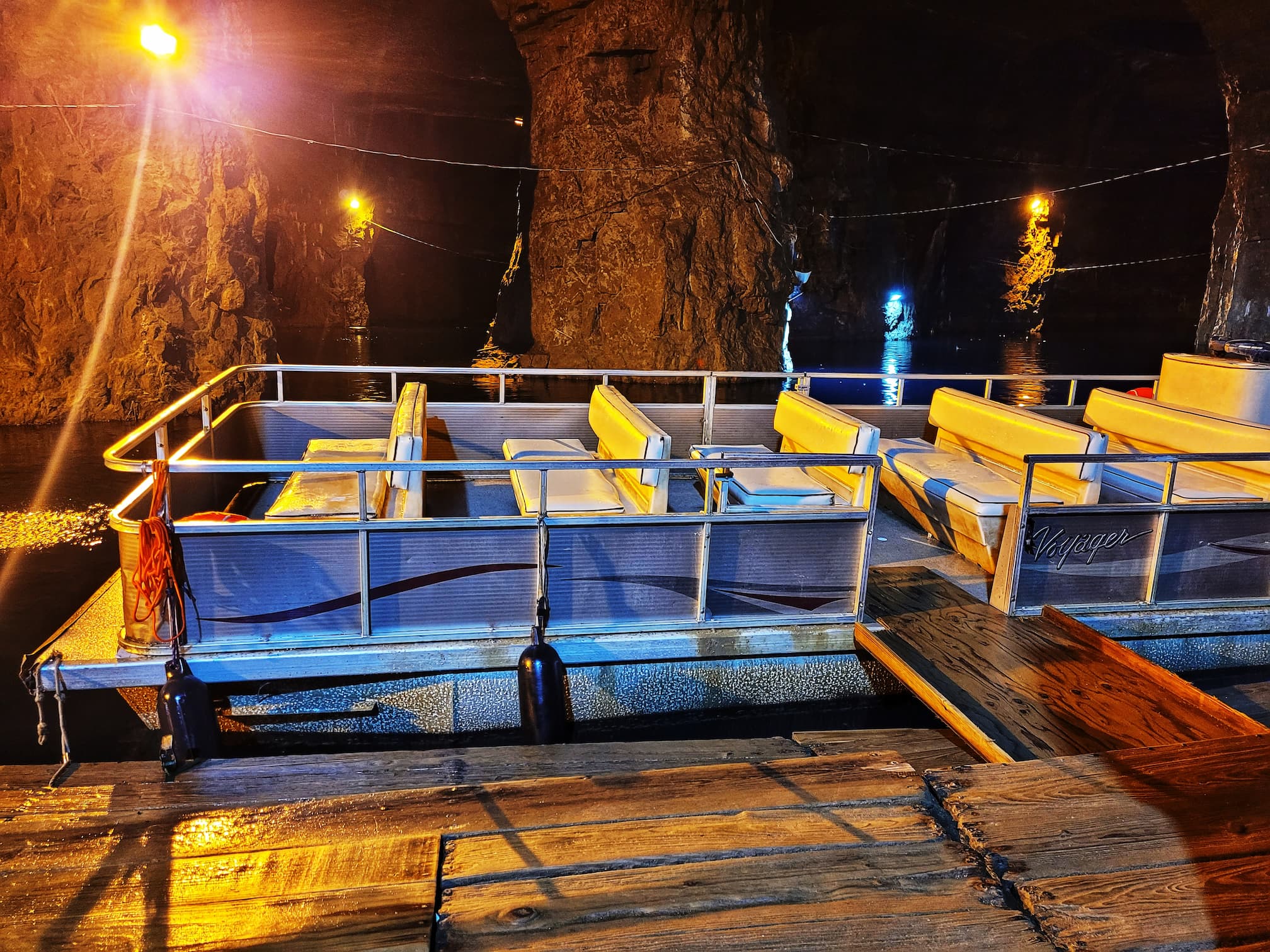 photo of bonne terre mine boat